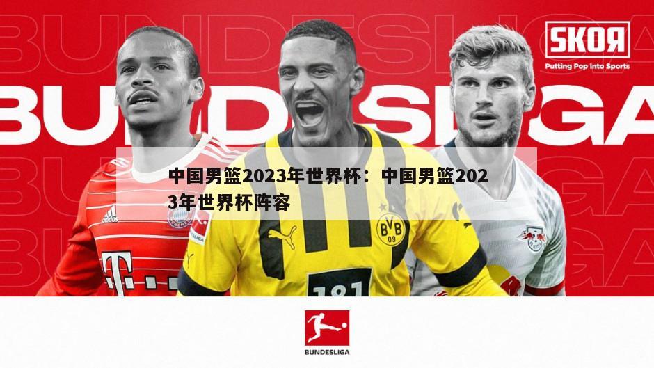 中國男籃2023年世界杯：中國男籃2023年世界杯陣容