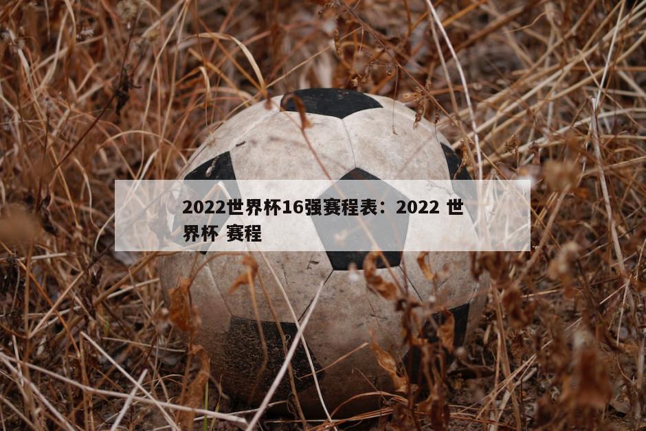 2022世界杯16強賽程表：2022 世界杯 賽程